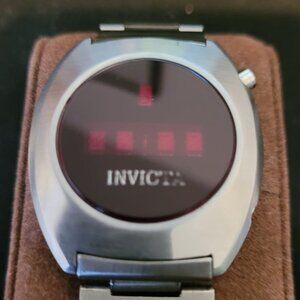 Vintage Invicta LED watch for parts or repair
